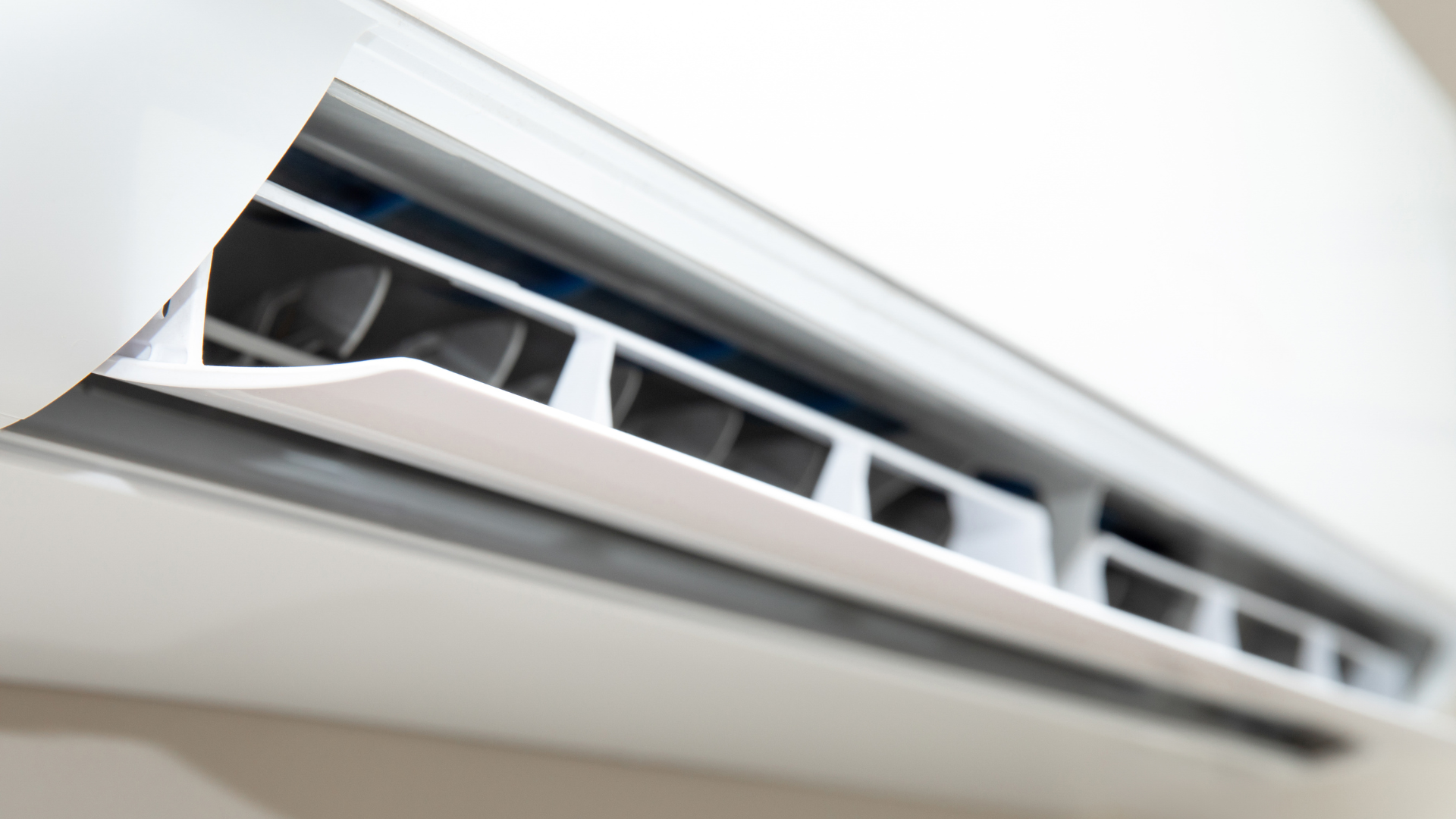 Close-up of air conditioning vent blades after an F-Gas registered service